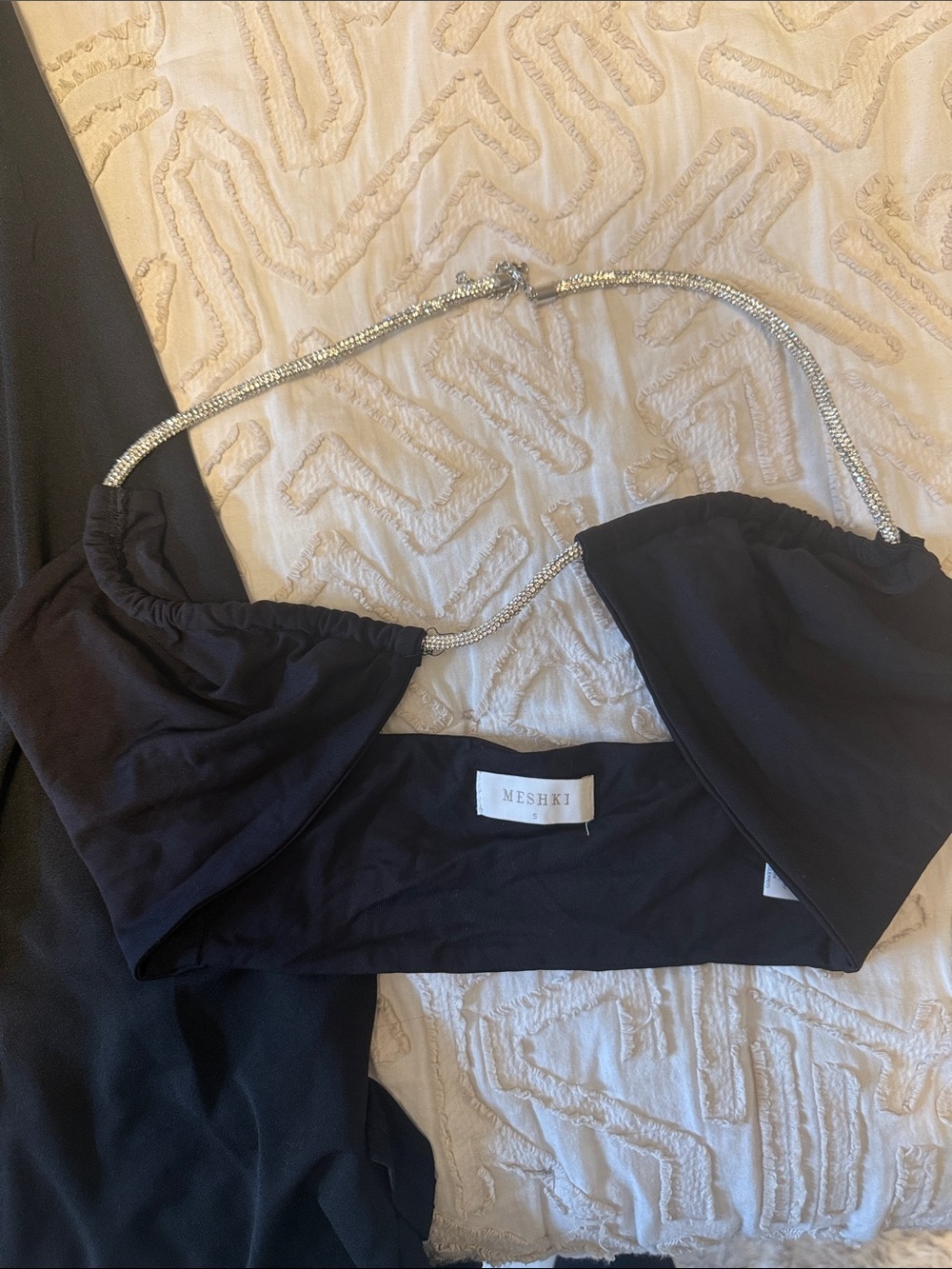 Meshki Black Maxi Dress with Side Slit - Picture 4 of 4